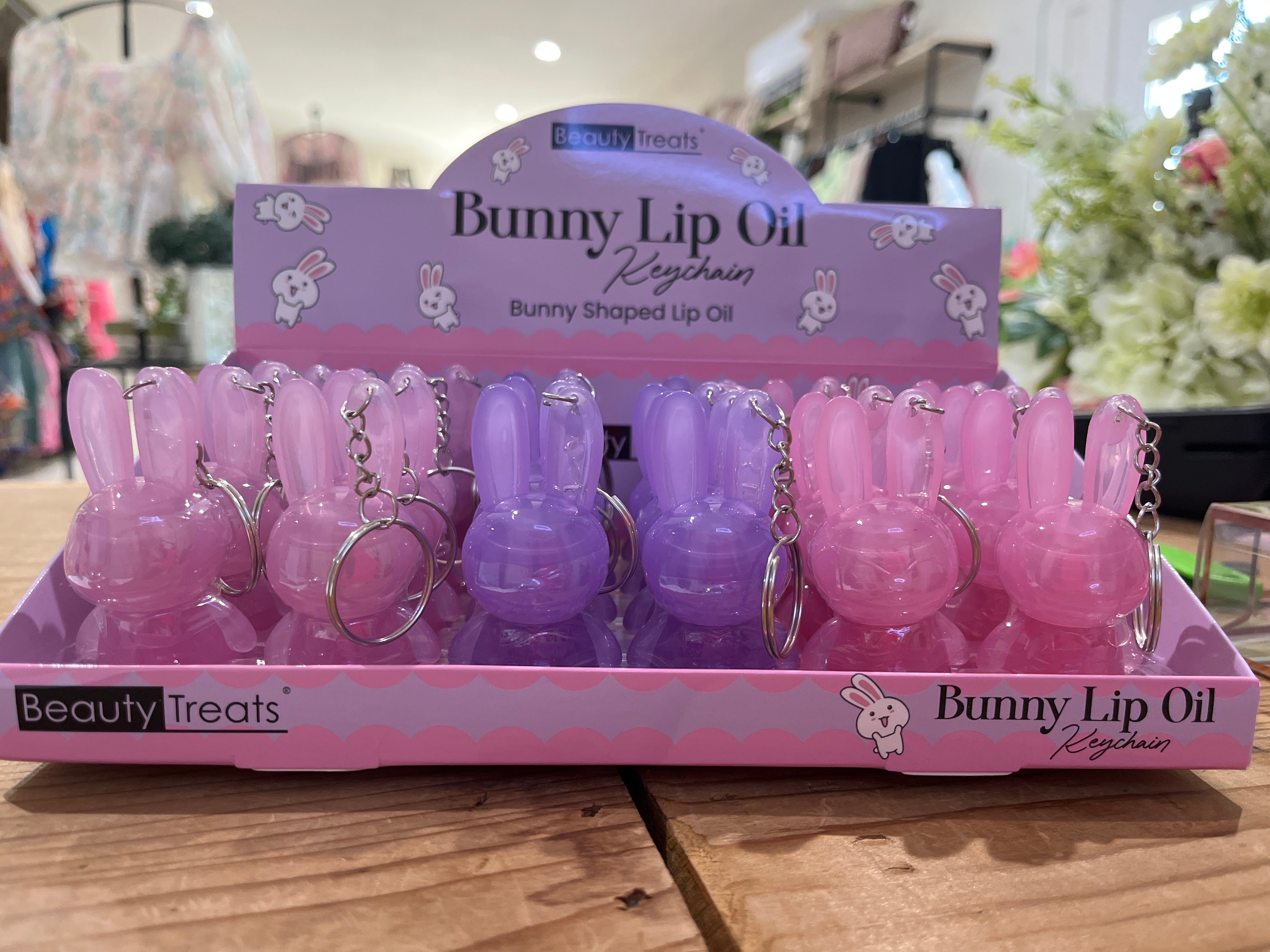 Bunny Lip Oil KeyChain