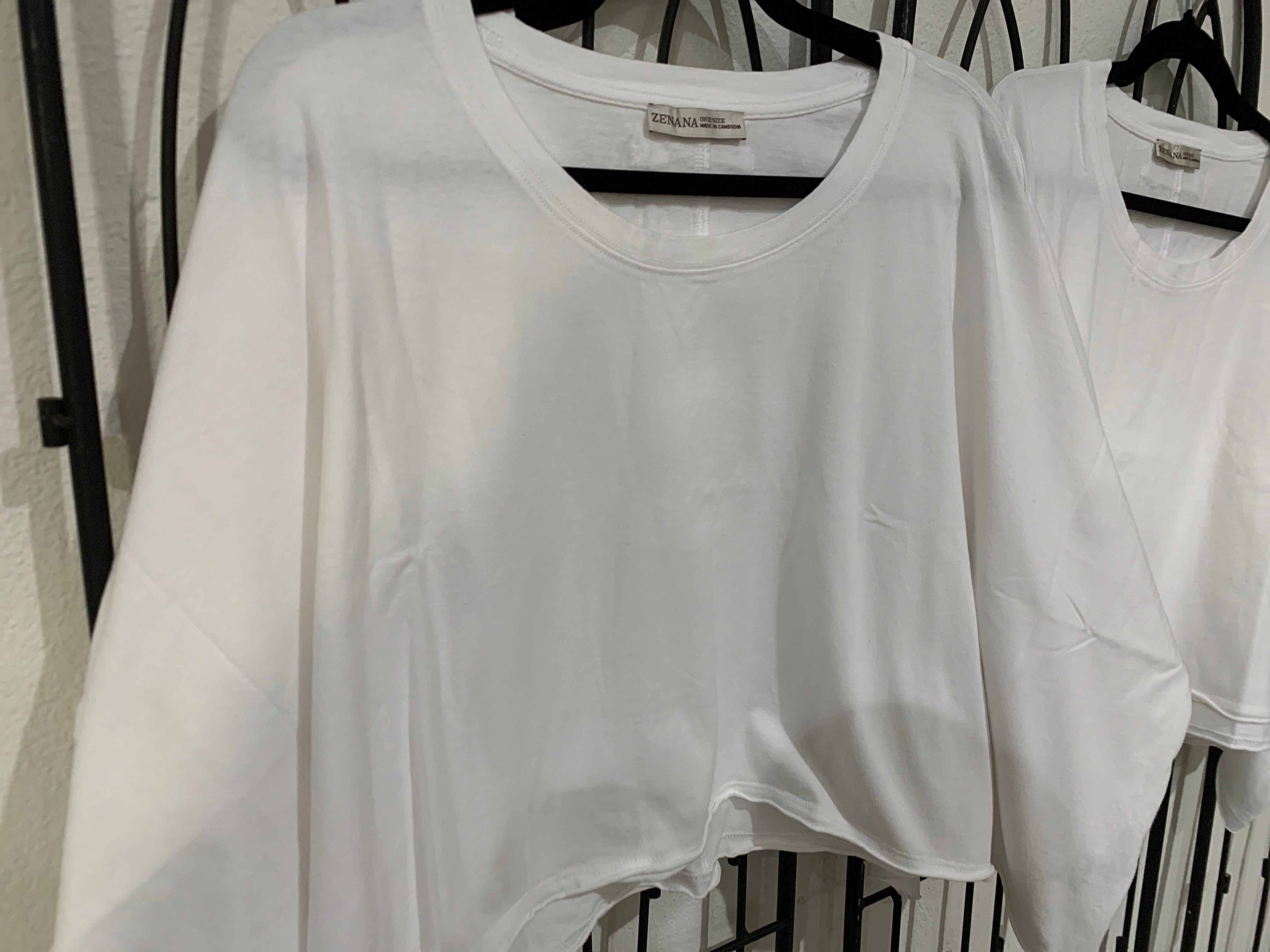 White Box Crop Top One Size