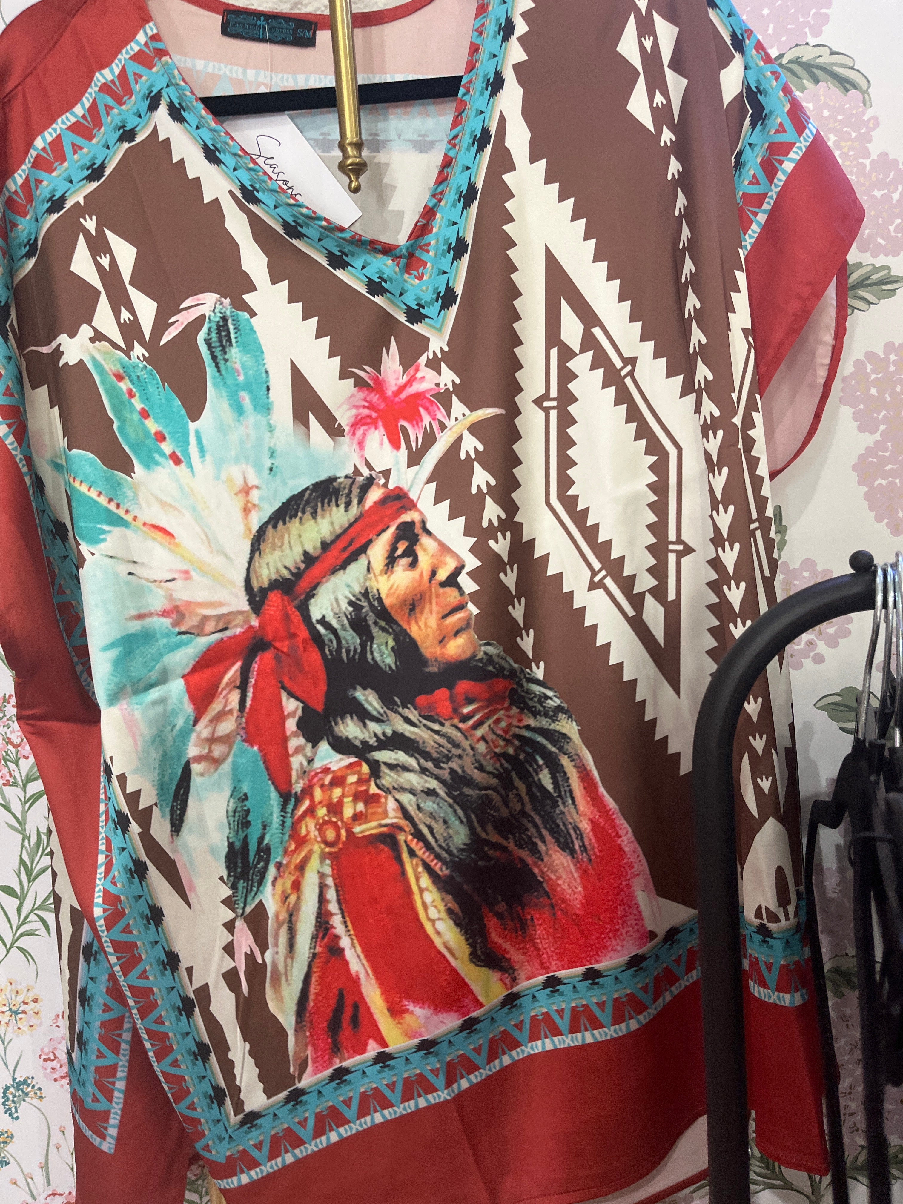 Indian Pattern Poncho