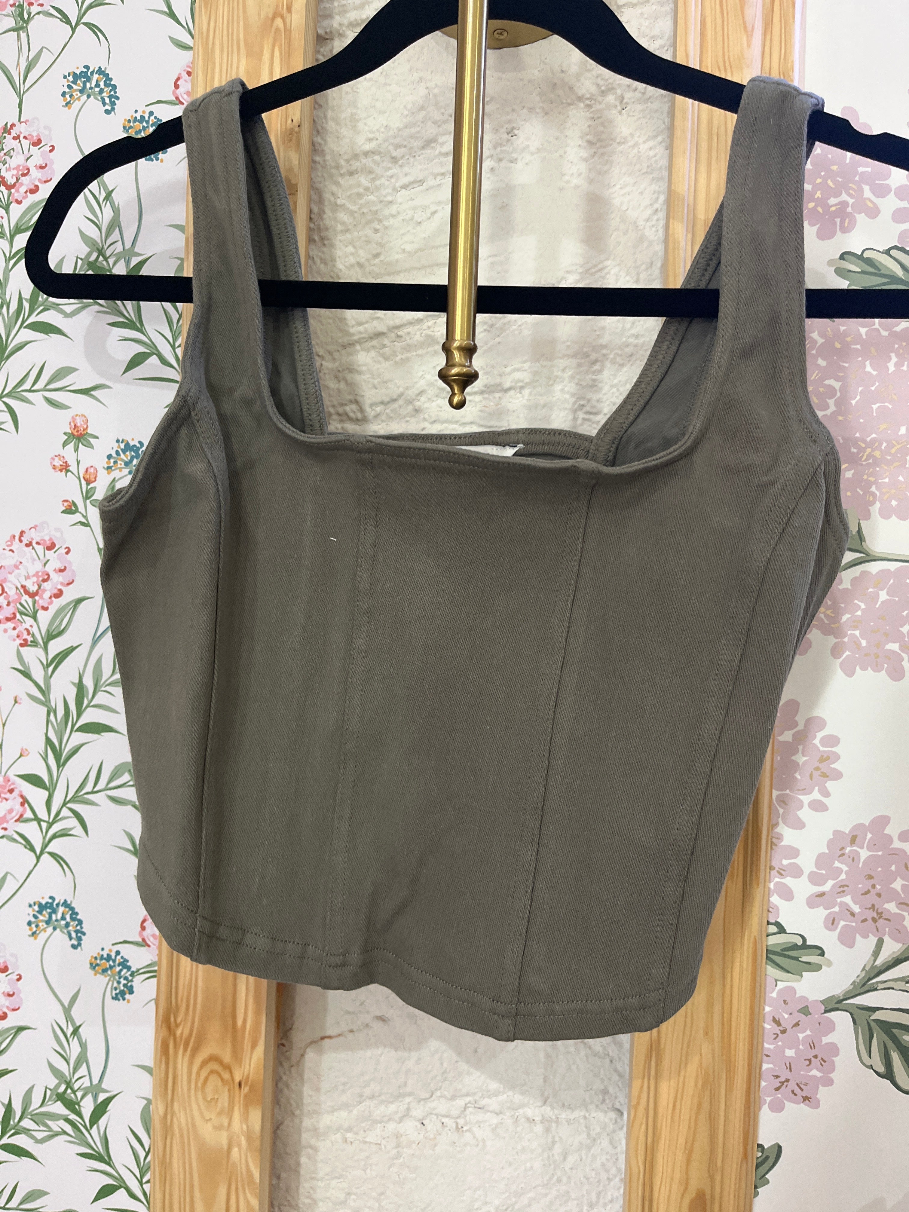 Green Corset Top