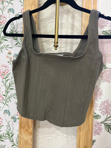 Green Corset Top