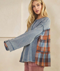 Plaid top