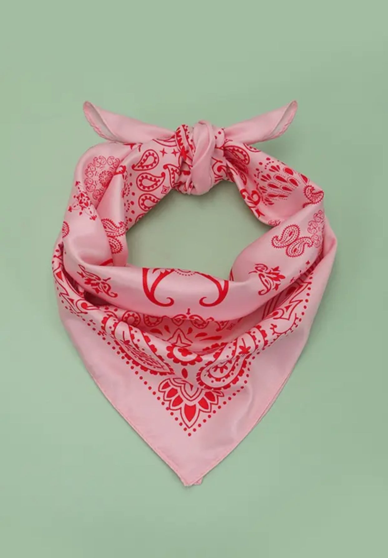 Pink Western Bandana