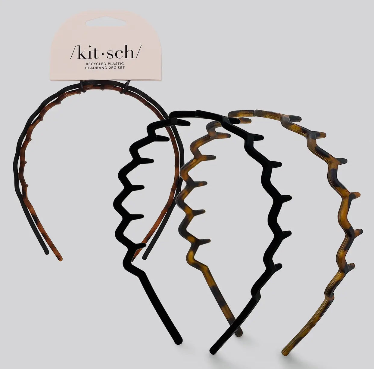 Kitsch- Zig Zag Headband 2PK