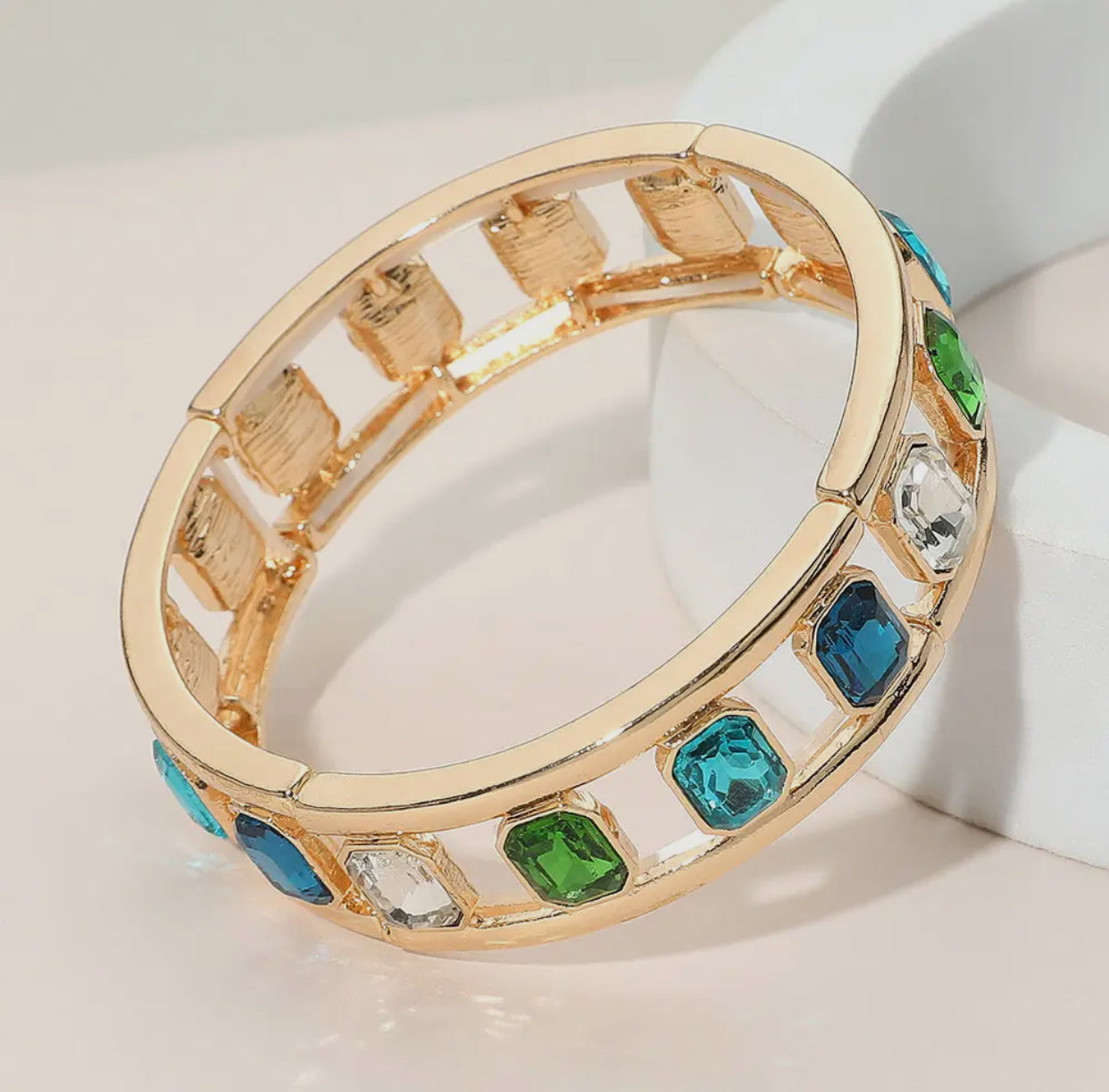 Gold Rhinestone Bangle