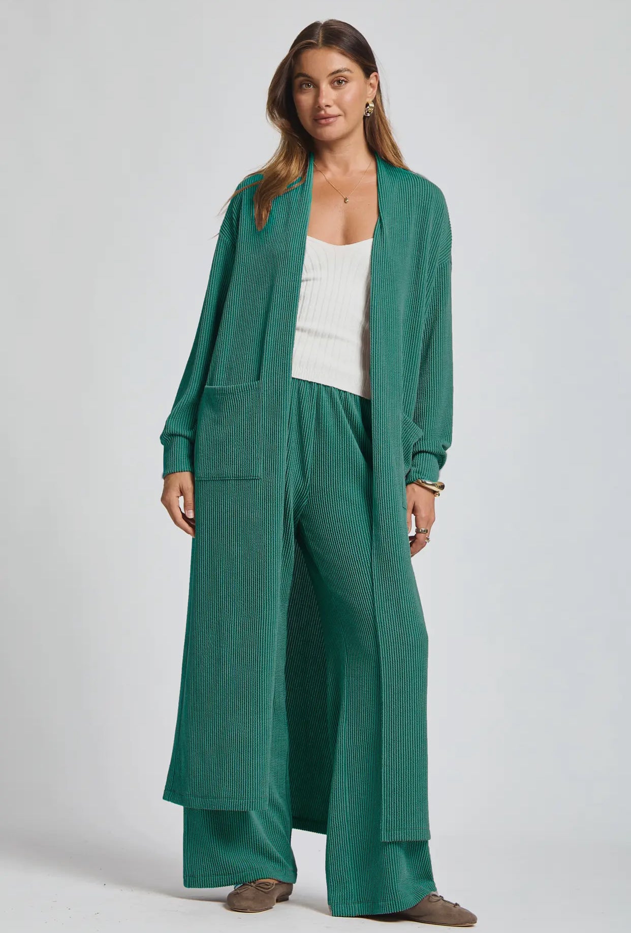 Green Duster Set- S M L