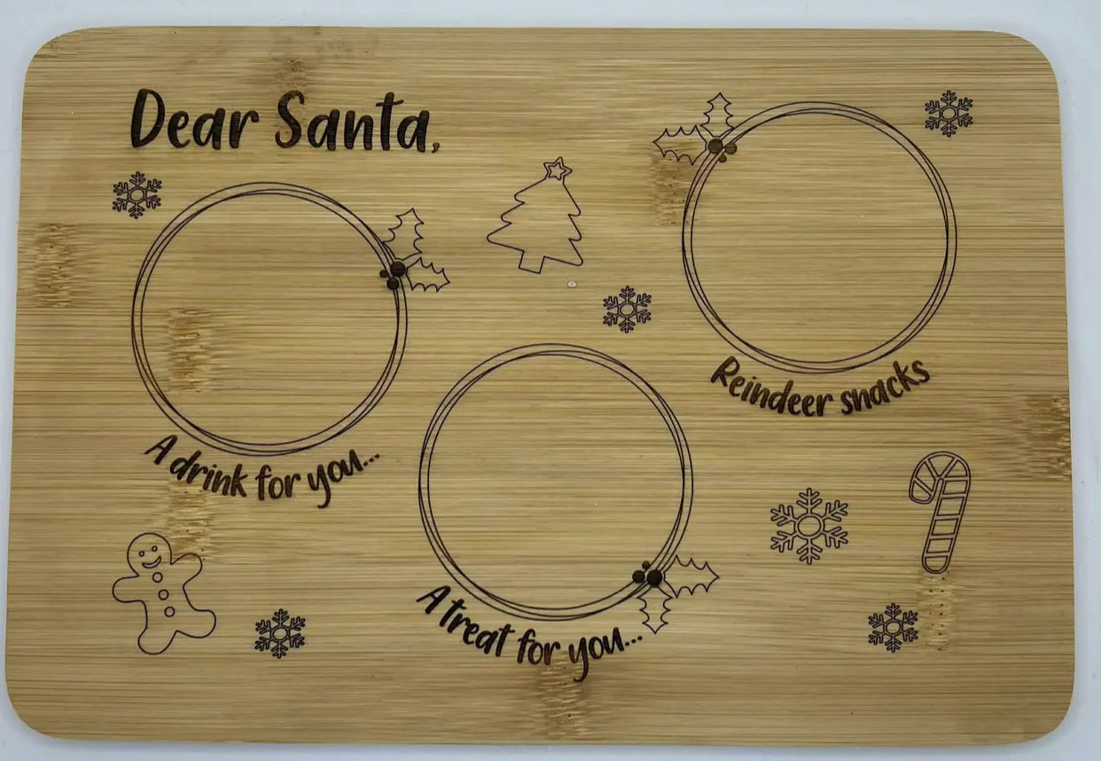 Wooden Santa’s Treat Tray