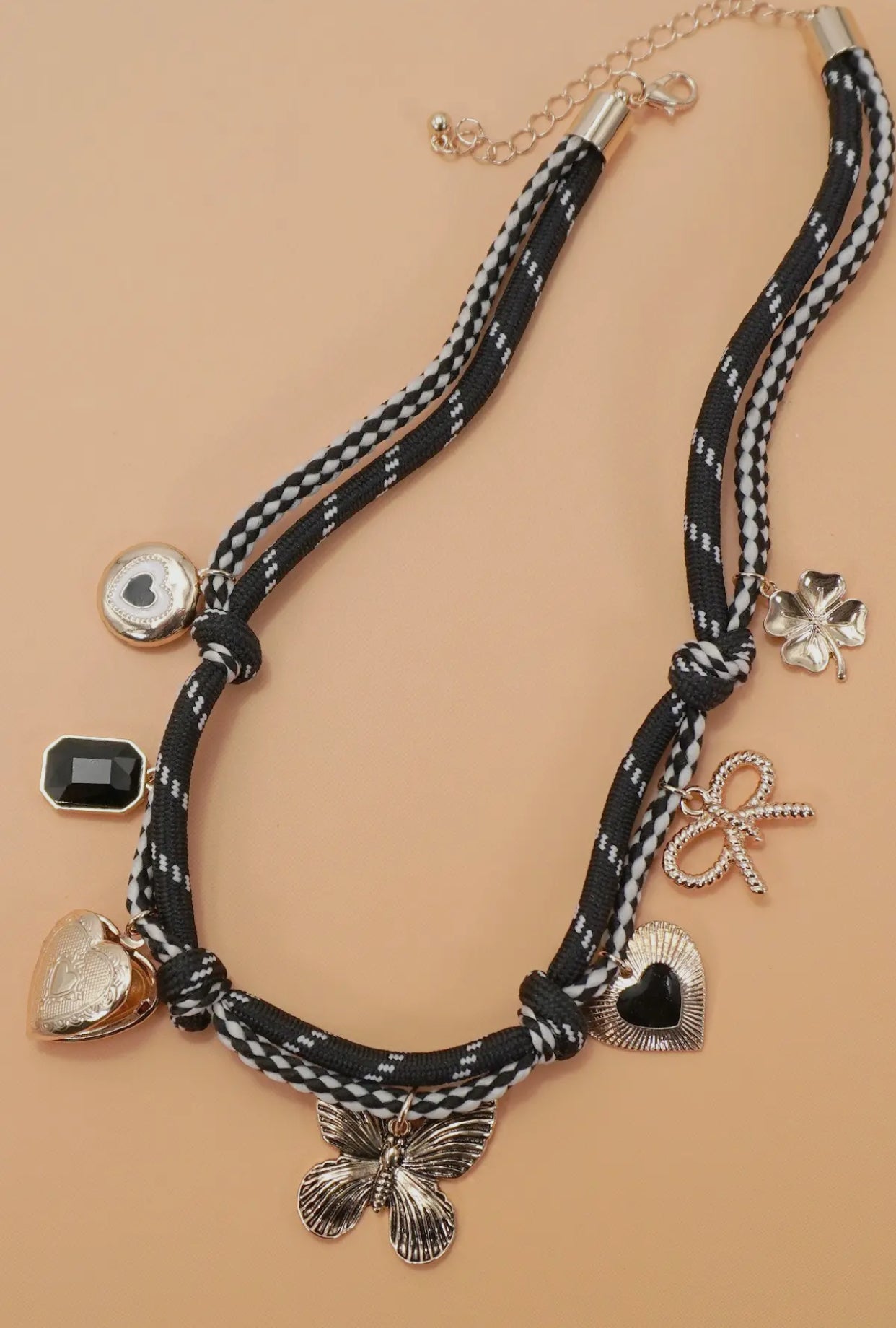 Corded Charm Necklace