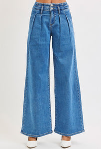 Risen Pleated Wide Leg Jean