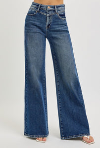 Risen Front V Dark Wash Jean