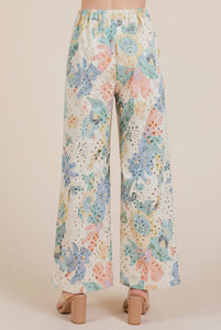 Floral Eyelet Pants