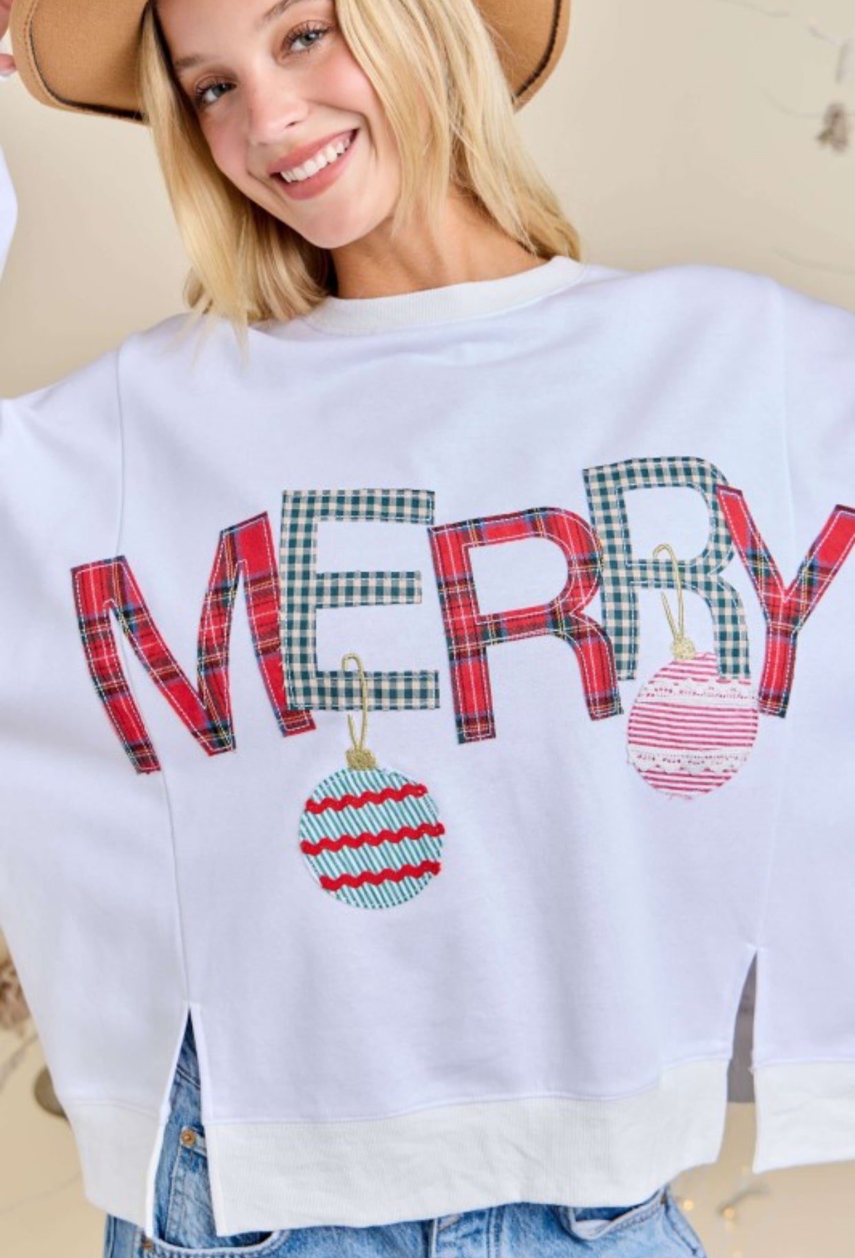 Merry Patchwork Sweater