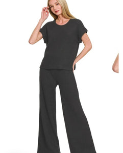 Rolled Sleeve Set-Black S M L
