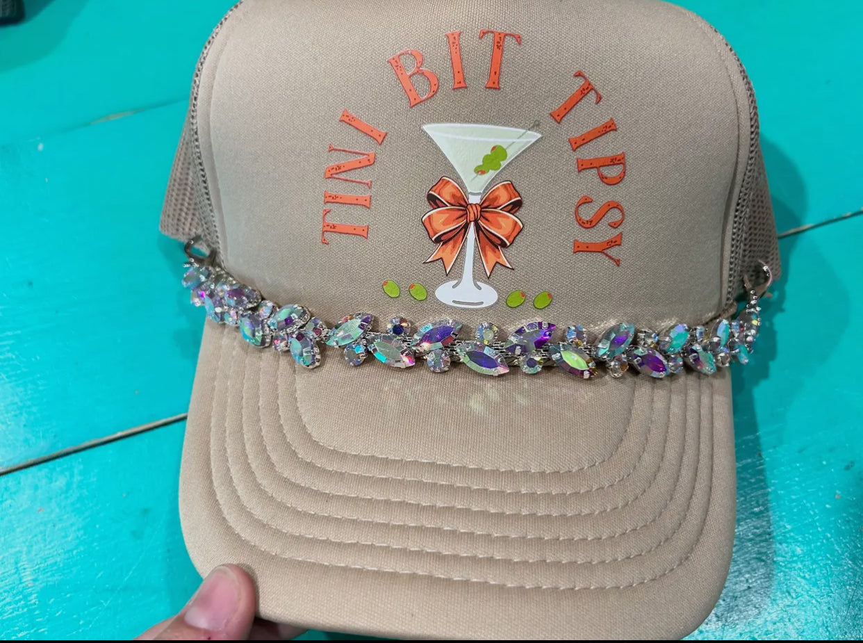 Jumbo Rhinestone Hat Chain