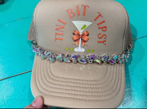 Jumbo Rhinestone Hat Chain