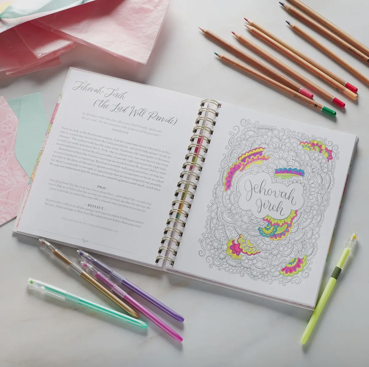 Coloring the Names of God