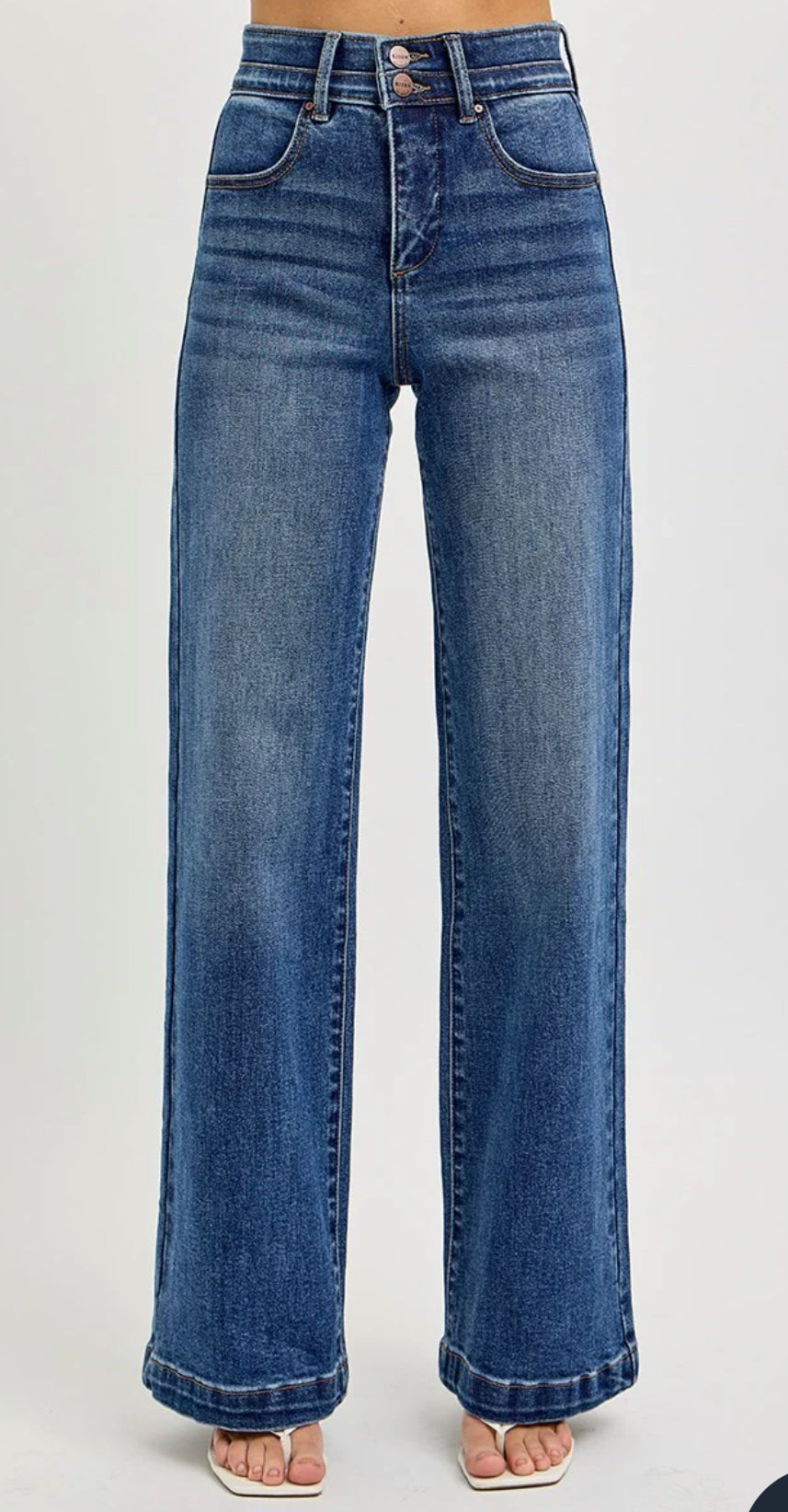 Risen Jeans- High Rise Double Waist