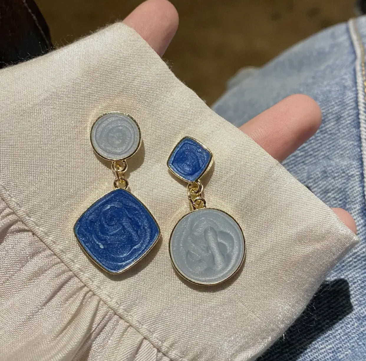 Mismatched Dangle Earrings