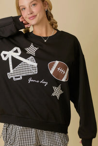 Game Day Patchwork Top