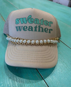 Pearl Triple Later Hat Chain