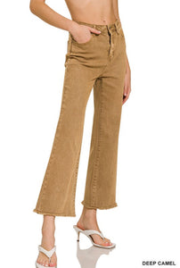 Frayed Crop Jeans- S M L XL