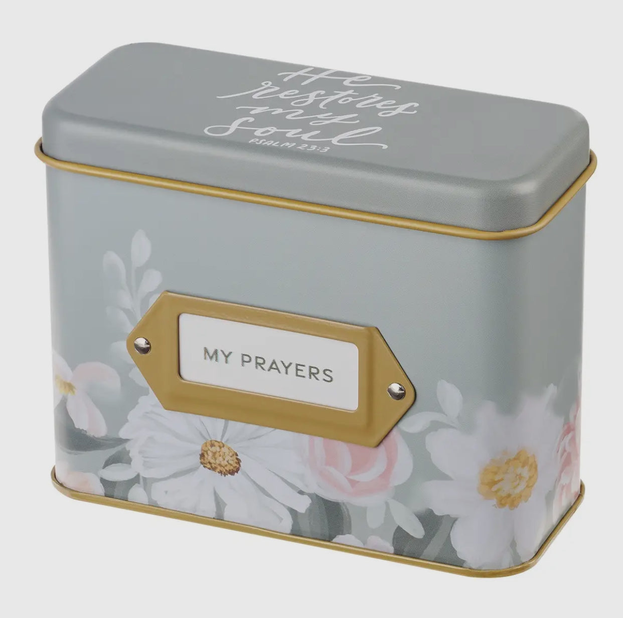 Psalm 23:3 Prayer Tin