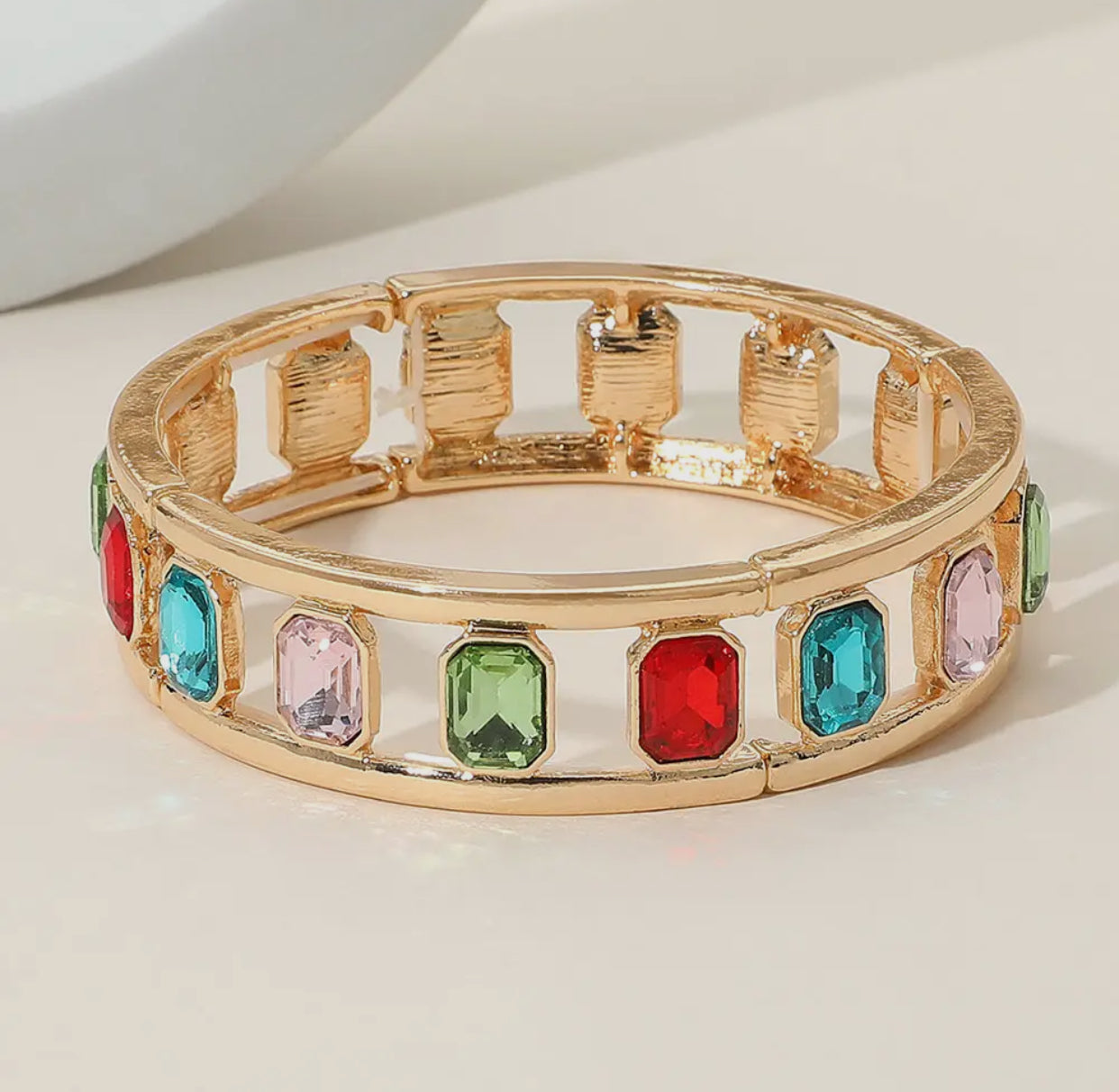 Gold Rhinestone Bangle