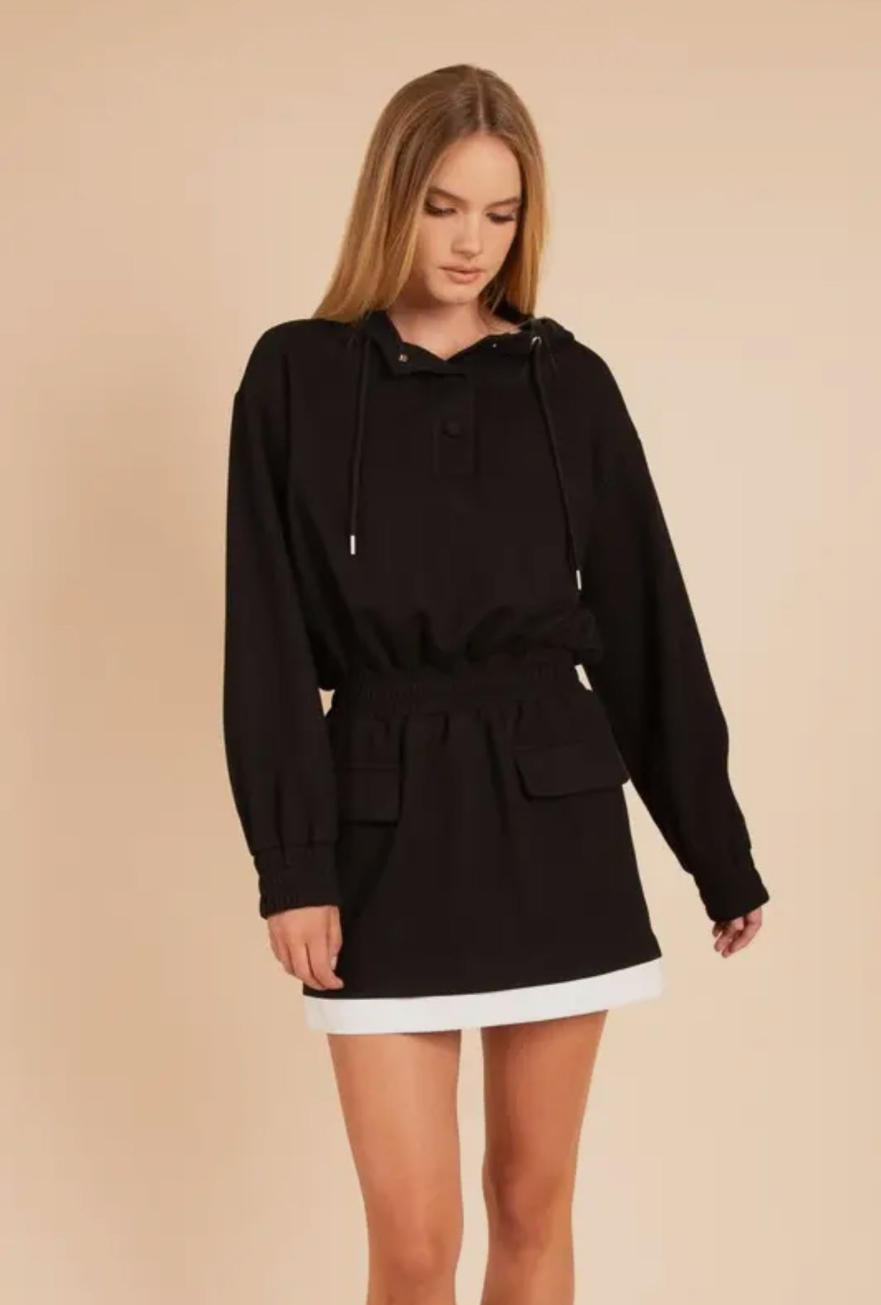 Black Hoodie Mini Dress