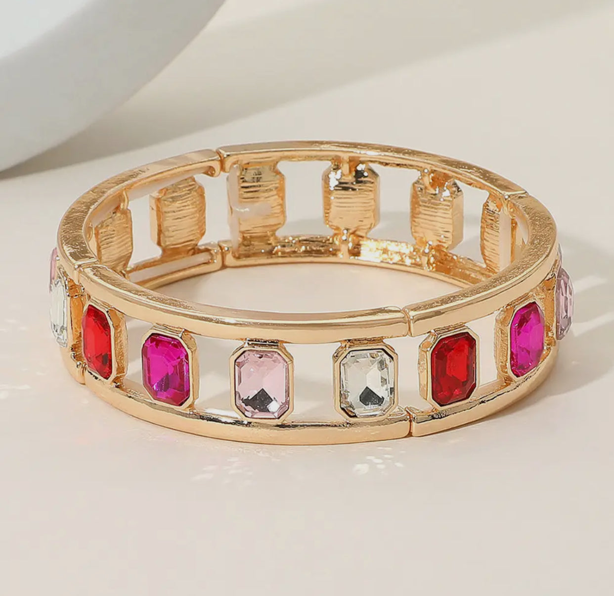 Gold Rhinestone Bangle