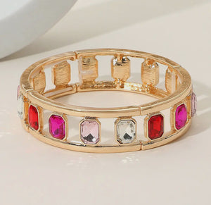 Gold Rhinestone Bangle