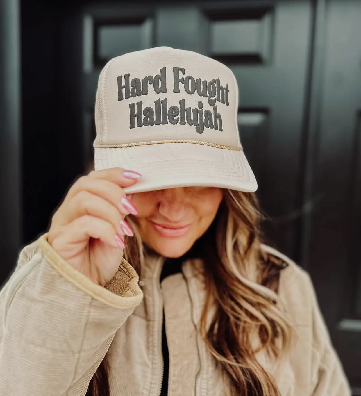 Hard Fought Hallelujah Trucker Hat