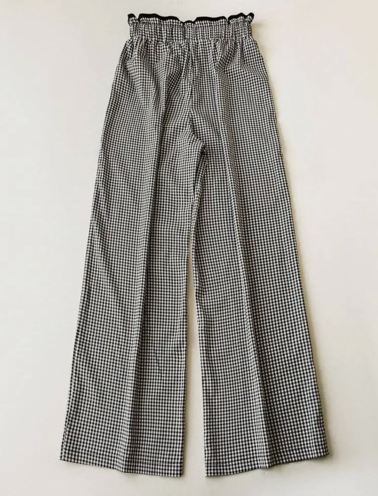 Black/White Gingham Pants