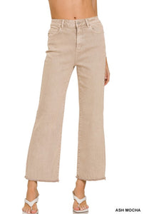 Frayed Crop Jeans- S M L XL