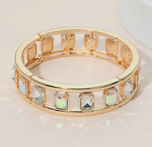 Gold Rhinestone Bangle
