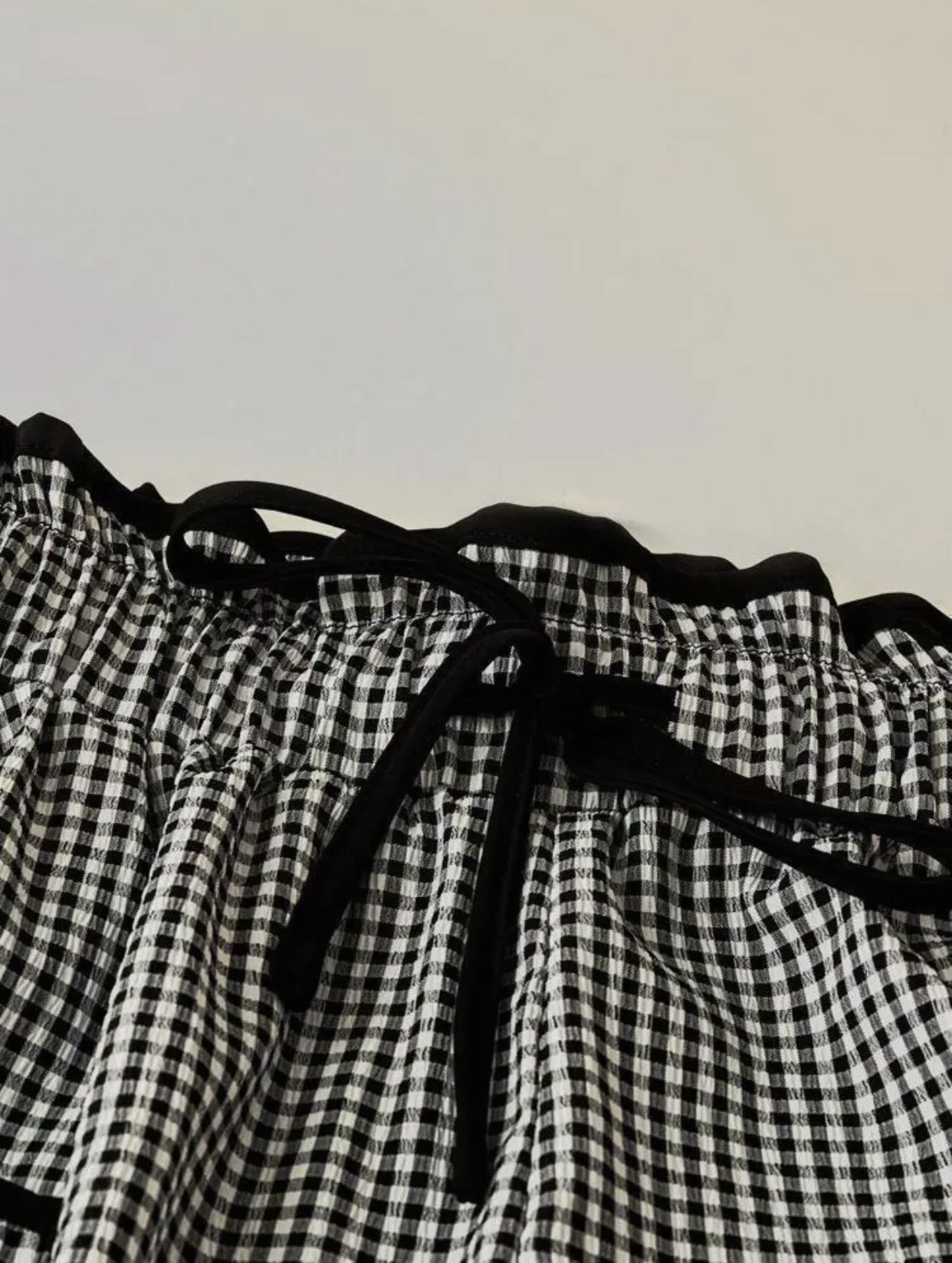 Black/White Gingham Pants