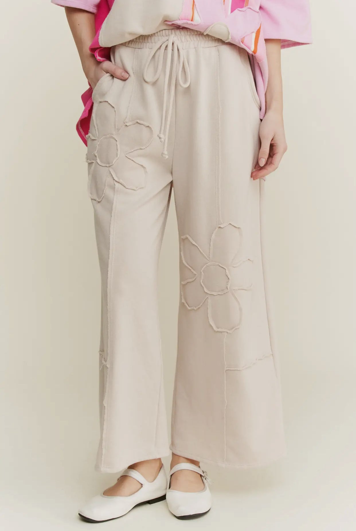 Flower Patch Bottoms- Taupe