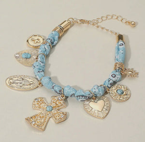 Bandana Charm Bracelet