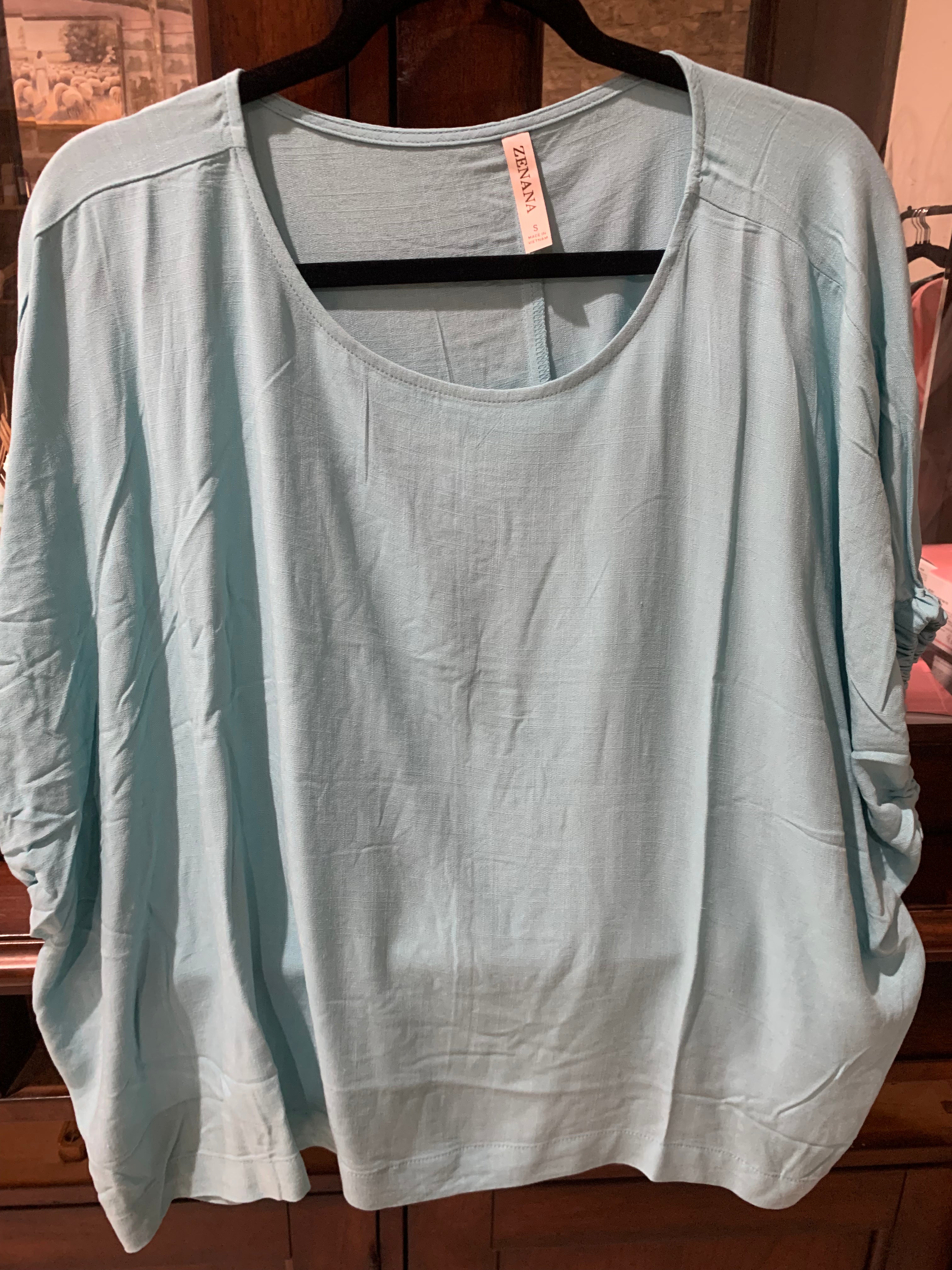 Turquoise Top- S M L XL