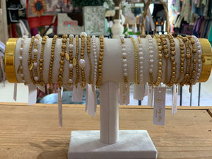 Gold/Pearl Bracelets
