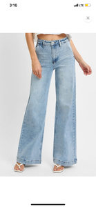 Risen High Rise Light Denim Jean