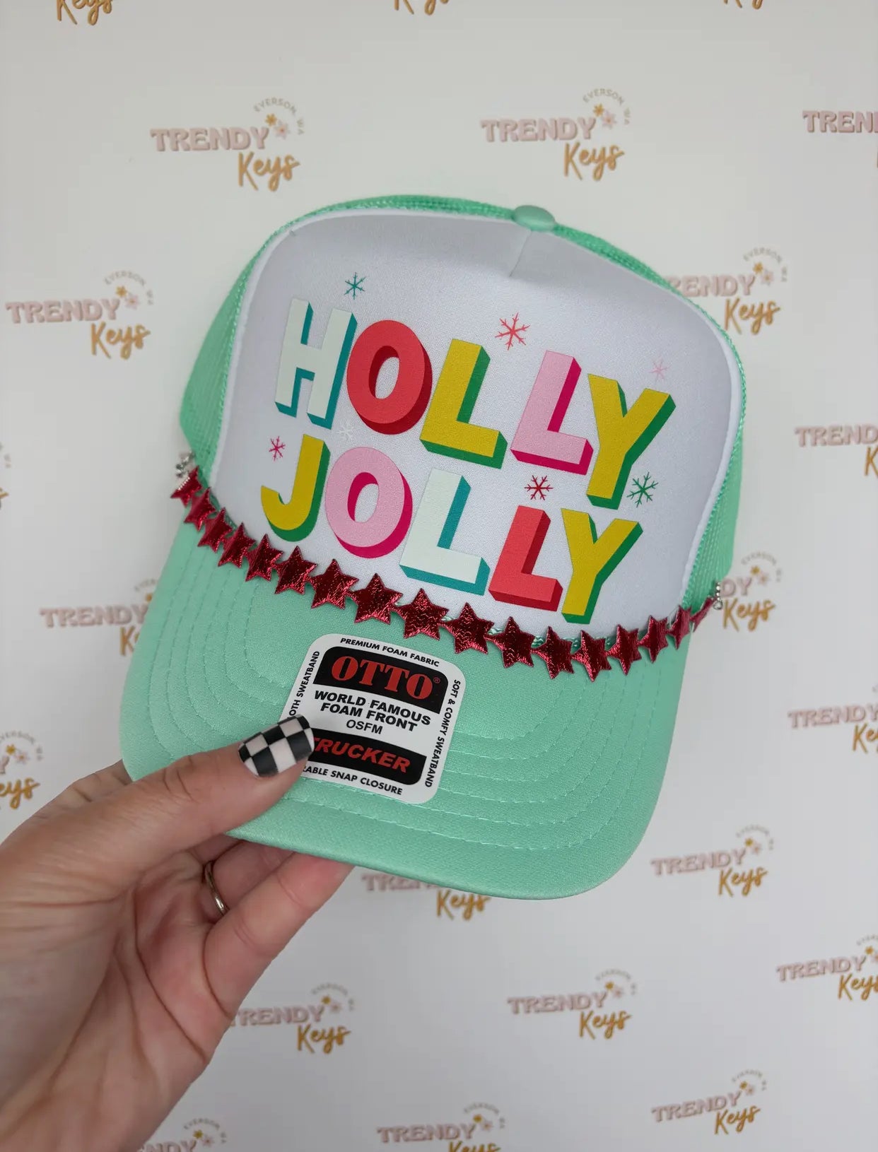 Holly Jolly Trucker Hat