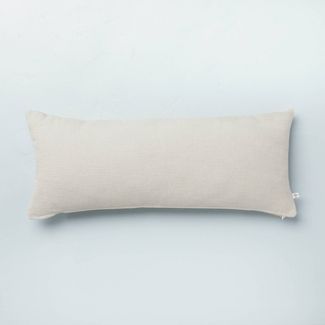 Textured Slub Throw Pillow with Zipper