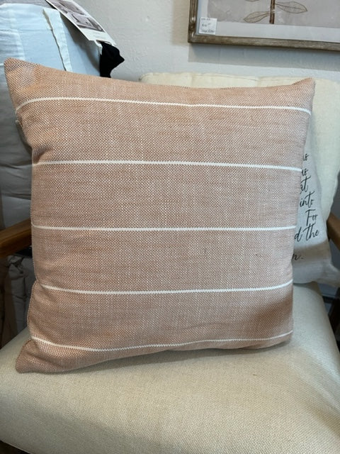 Terra-cotta Stripe Pillows