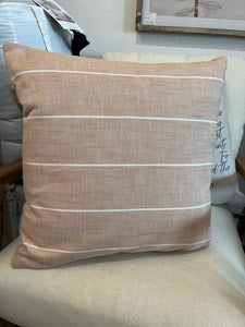 KNK029  Terra-cotta Stripe Pillows