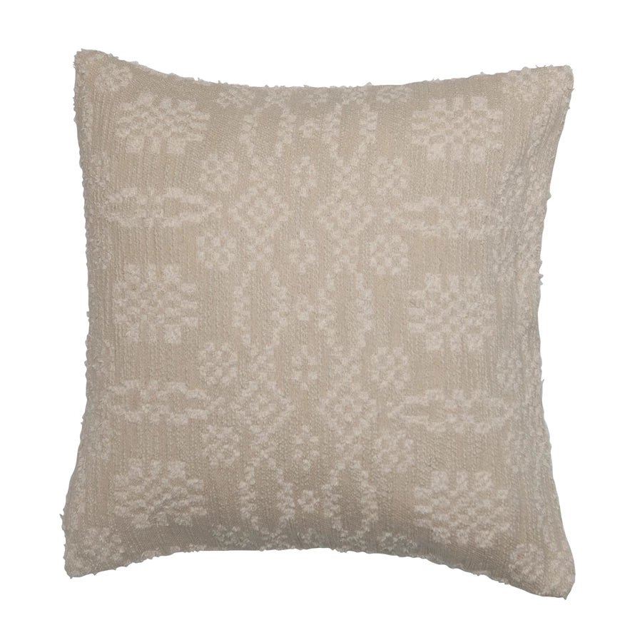 DF5118   20" Woven Cotton Jacquard Pillow