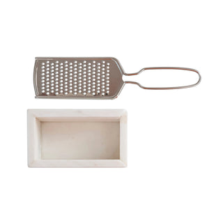 DF5718      Marble and Stainless Steel Grater